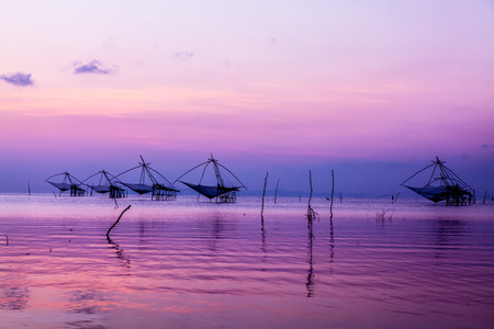Traditional fishing tool in southern Thailand.の写真素材