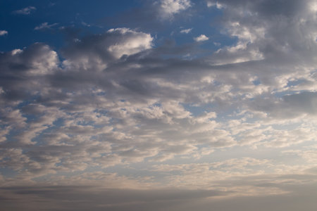 Beautiful white cloud in the blue sky.