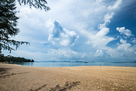 The beautiful beach in kho Mak, Eastern Thailand.の写真素材