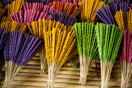 Many color of hand made incense.の写真素材