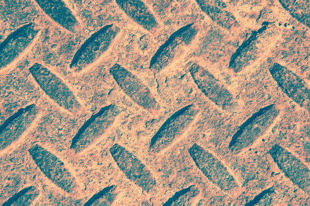 aged diamond metal texture pattern used as abstract background. filter effectの写真素材