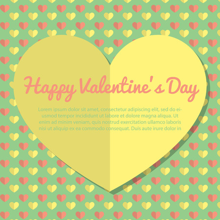 Template Valentine Day Greeting Card Designのイラスト素材
