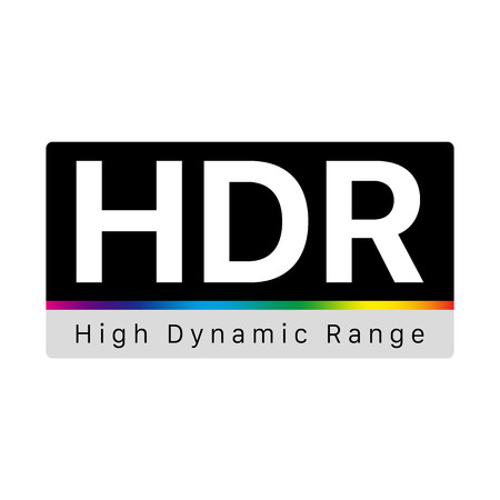 HDR - High Dynamic Range Symbolのイラスト素材