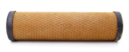 Used water filter isolated on a white background.
