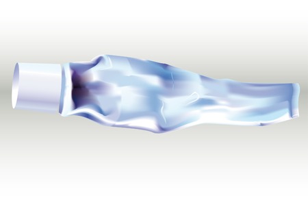 Metal tube. A vector illustration.のイラスト素材