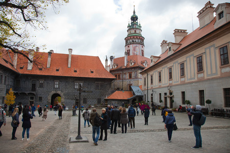 Cesky Krumlov. Czech Republic. Views of the city.のeditorial素材