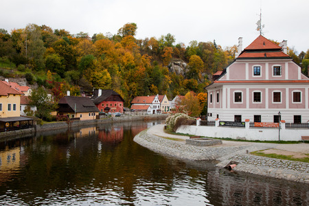 Cesky Krumlov. Czech Republic. Views of the city.のeditorial素材