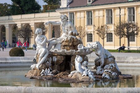 VIENNA, AUSTRIA - OCTOBER 07, 2018: Architectural Palace Belvedereのeditorial素材