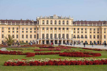 VIENNA, AUSTRIA - OCTOBER 07, 2018: Architectural Palace Belvedereのeditorial素材