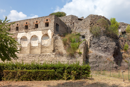 POMPEII, ITALY - SEPTEMBER 3, 2019: Museum under the open sky. Views of city.のeditorial素材