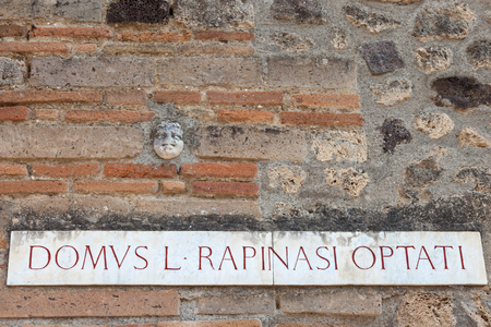 POMPEII, ITALY - SEPTEMBER 3, 2019: Museum under the open sky. Views of city.のeditorial素材