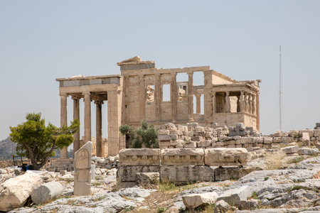 The Acropolis of Athens-sights and temples. Erechtheion