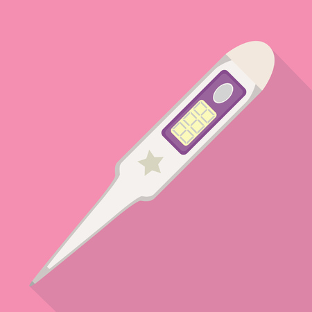 A thermometer on colorful backgroundのイラスト素材