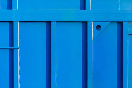 texture background metal wall welded construction of blue colorの写真素材