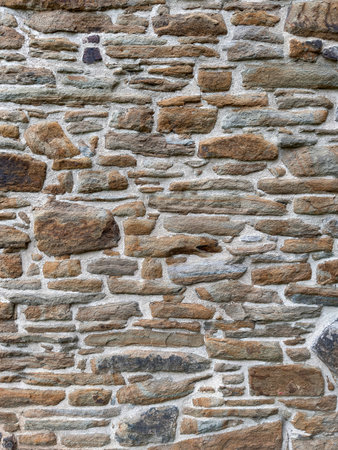 Old castle stone wall texture background.の写真素材