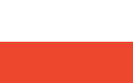 The National flag of Poland. Bicolor Poland flagの写真素材