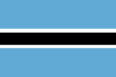 Botswana Flag 30 September Botswana Independence day, National Flag Iconの写真素材