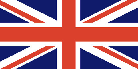The British national flag. Flag icon of Great Britainの写真素材