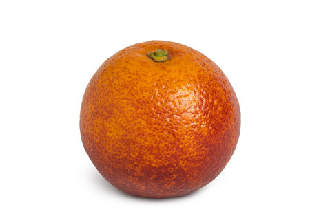 Ripe orange isolated with shadow. Full depth of fieldの写真素材