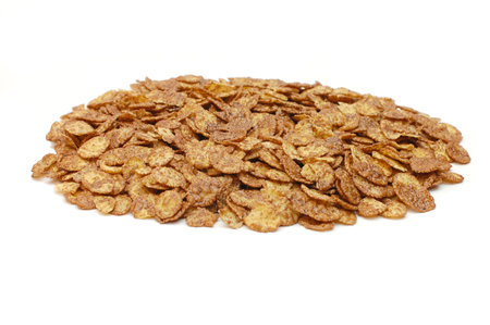 flake corn group isolated on white background
