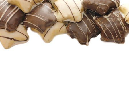 Cookies isolated on white backgroundの写真素材
