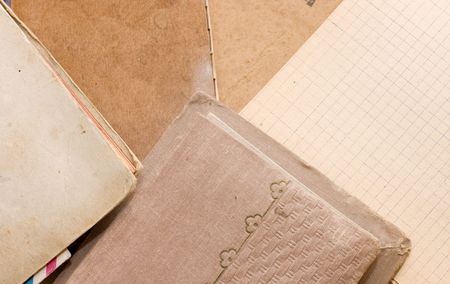 Old paper, old letters and envelopesの写真素材