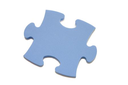 Slice of puzzle, isolated on white background
の写真素材