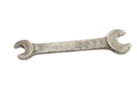 Old rusty spanner isolated on white background
の写真素材