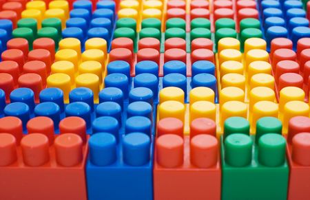 Multi-colored plastic blocks as background
の写真素材