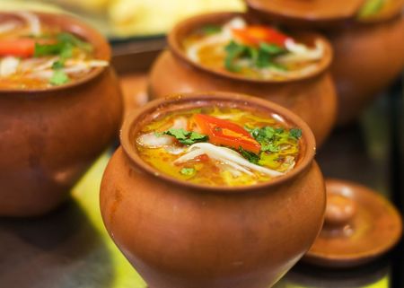 Ready meal in a supermarketの写真素材