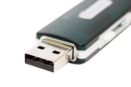USB flash drive isolated on white background 