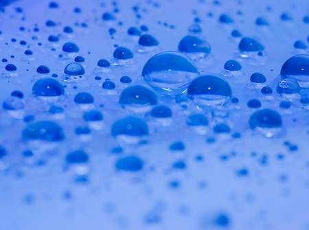 Water droplets on glass. Raindrops. の写真素材