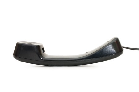 telephone receiver isolated on white background の写真素材