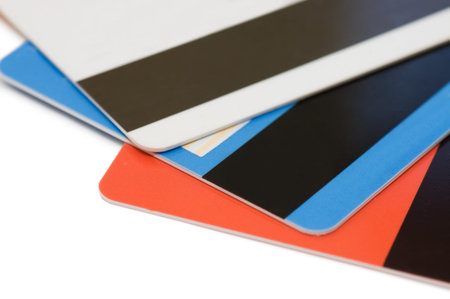 credit card isolated on white background 