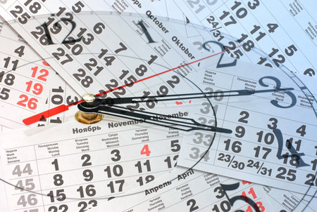 Composite of Clock and Calendar