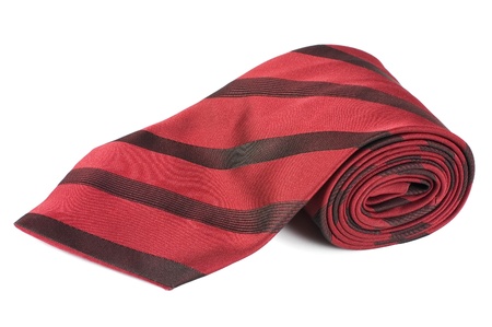 Luxury tie on white backgroundの写真素材