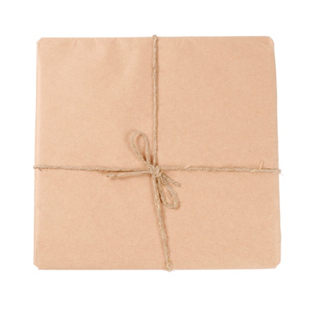 Envelope with mail isolated on whiteの写真素材