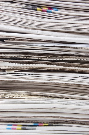 Pile of newspapers close upの写真素材