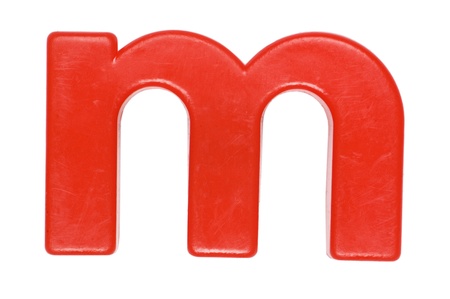 Plastic English letters isolated on whiteの写真素材