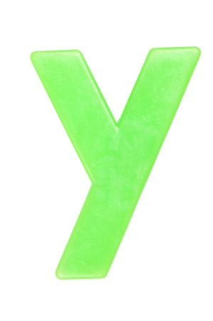 Plastic English letters isolated on whiteの写真素材