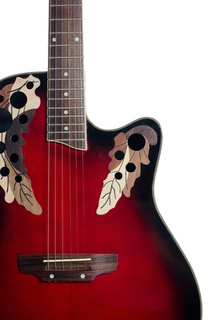 Electric guitar isolated on a whiteの写真素材