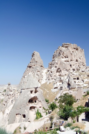 the speciel stone formation of cappadocia turkeyの写真素材