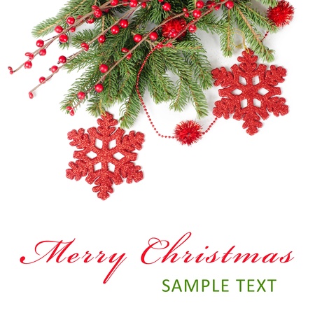 The christmas and New Year Border  isolatedの写真素材