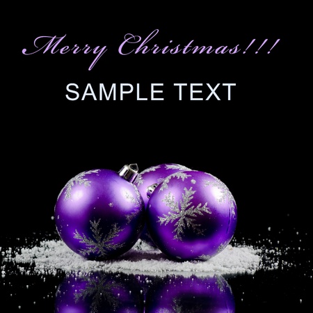 Christmas and New Year Border  on  blackの写真素材
