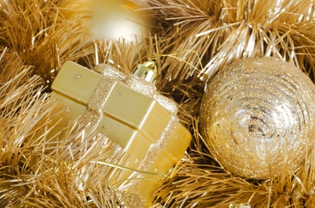 The christmas tree ball as a backgroundの写真素材