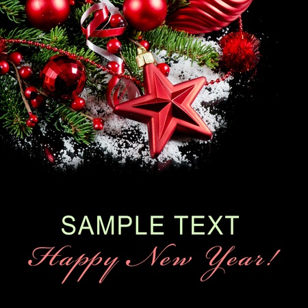 Christmas and New Year Border  の写真素材