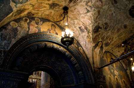 Interior of orthodox church at Moscow Kremlinのeditorial素材