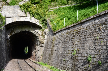 Railway tunnels. Used to transport goodsの写真素材