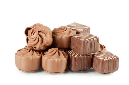 The tasty sweets from a milk chocolate