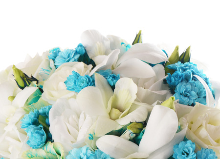 Bouquet of flowers  isolated on white backgroundの写真素材